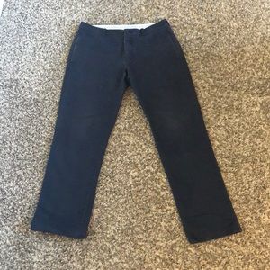 Navy J. Crew men’s chinos, 32x32, straight leg